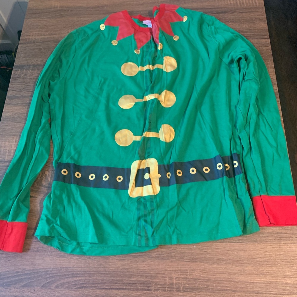 Elf set of pants and long sleeve shirt both size xl